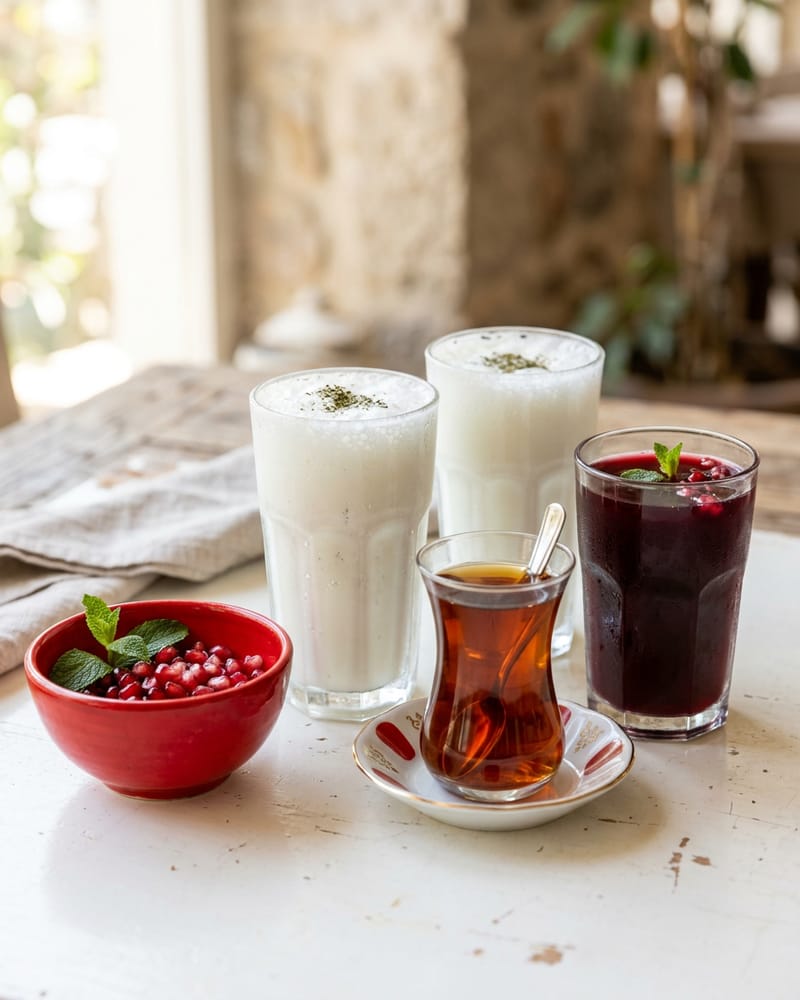 Türkischer Tee im Glas