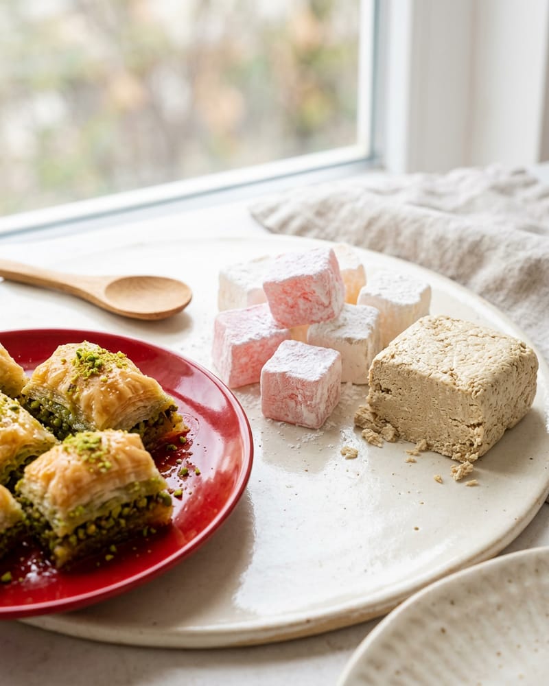 Baklava auf dem Blech